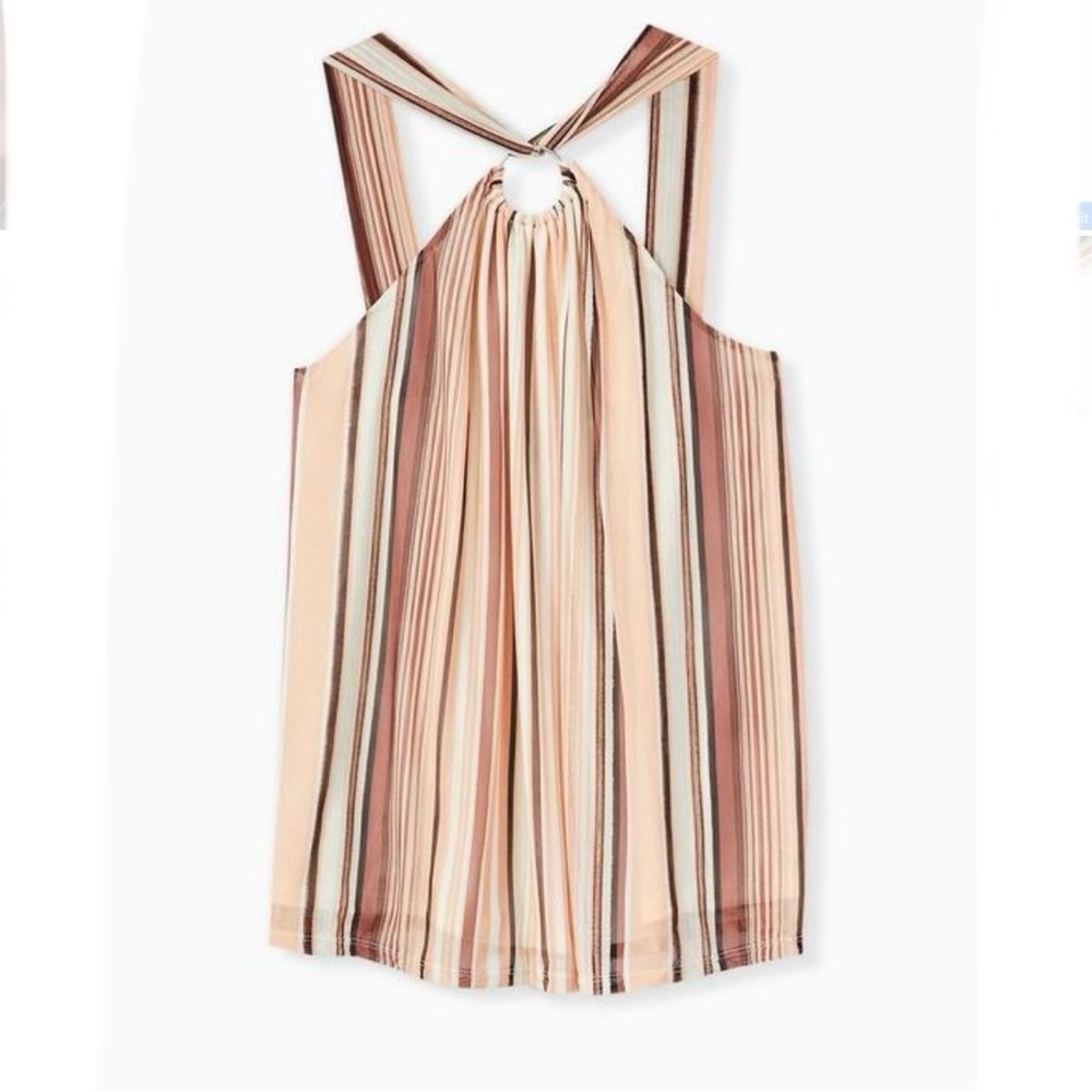 TORRID Mesh Halter O-ring tank